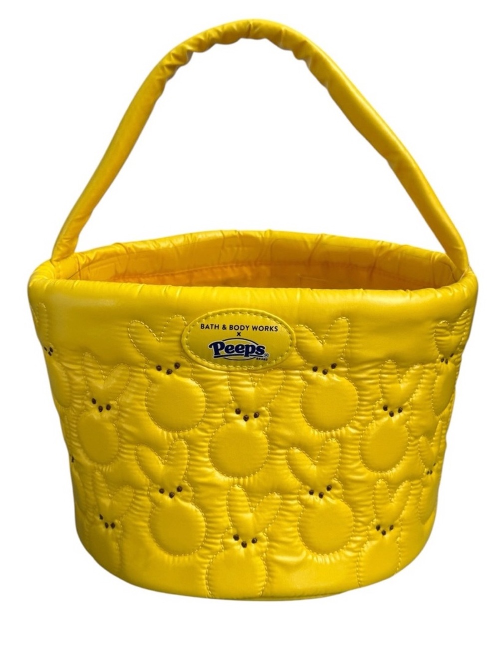 NEW Bath & Body Works Yellow Quilted Peeps Tote